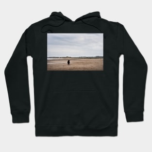 Romantic embrace on a beach - Alnmouth, Northumberland, UK Hoodie